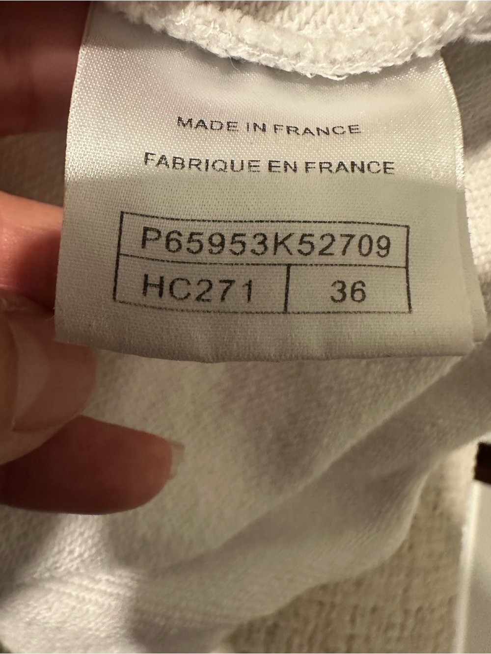 CHANEL White Logo Crewneck Sweatshirt - Picture 5 of 6